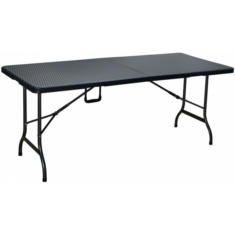 Table pliante Noire 61x61xH73cm Camping Jardin Réceptions