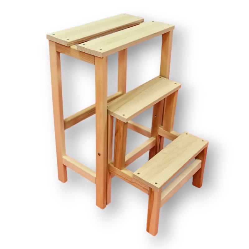 Marchepieds en bois hêtre naturel - Accessoires pour Tables et