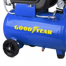 Goodyear - Compresseur de peinture 210 litres/minute capacité d'aspiration.  50 litres de débit d'aspiration. 2 800 tr/min. Pression nominale 8 bars.
