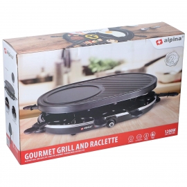 Appareil À Raclette 8 Personnes 1200w Polyvalent Grill + Raclette  Revêtement Anti-adh à Prix Carrefour