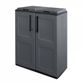 Armoire pour Tri Selectif 2 poubelles