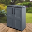 Armoire pour Tri Selectif 2 poubelles univers du pro