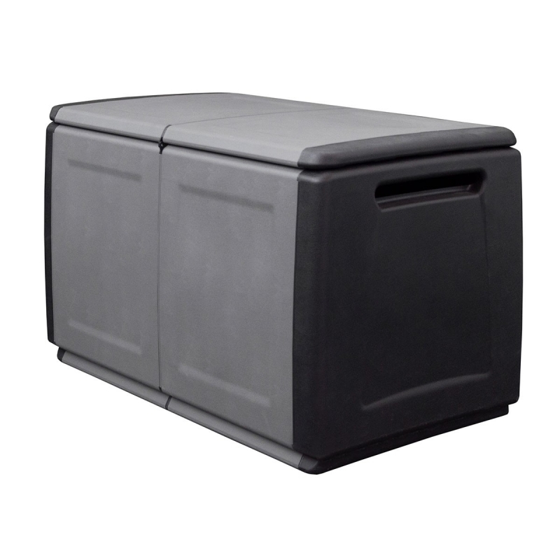 Coffre de rangement 230L Gris/Noir