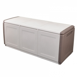 Coffre de rangement 330L Beige/Taupe