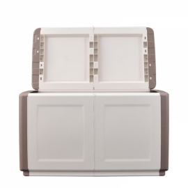 Coffre de rangement 230L Beige/Taupe